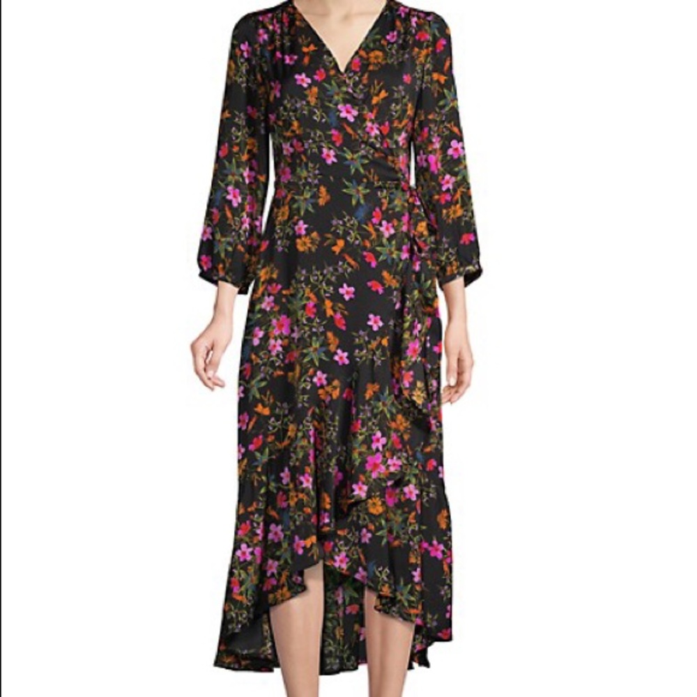 Wrap midi dress